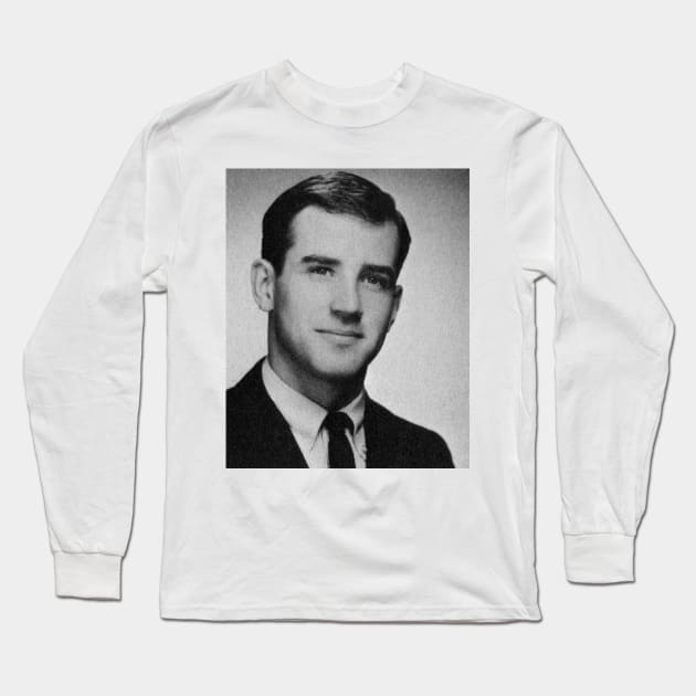 Joe Biden Young Long Sleeve T-Shirt by SybaDesign